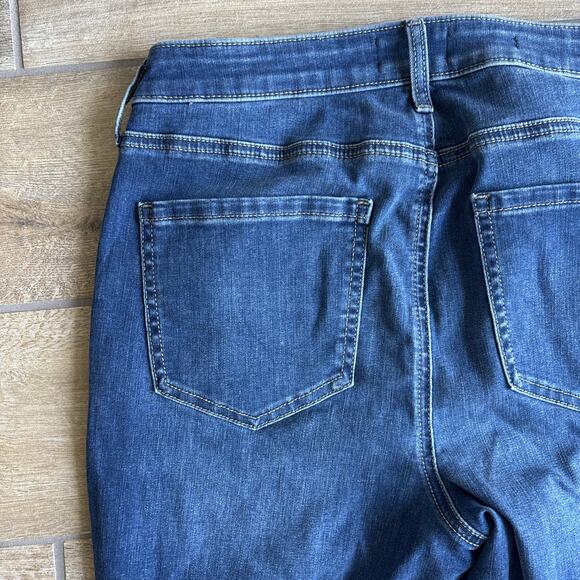 NYDJ Womens Size 6 Jeans Slim Bootcut Slimming Raw Edge Hem Cool Embrace - Picture 13 of 14